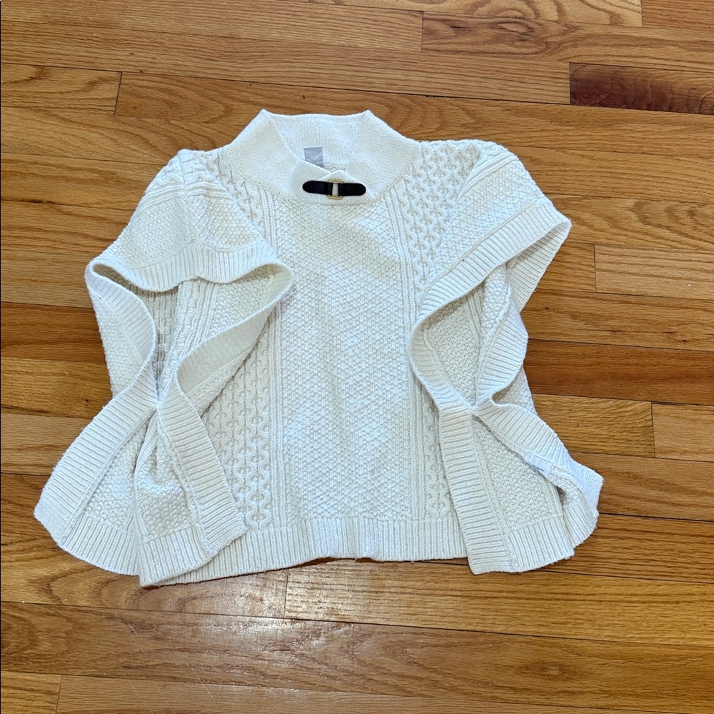 Janie and Jack White Cowl Neck Sweater